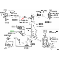 Upper suspension bush  LEFT=RIGHT Fits Lexus LS460 LS600 2007-2013 USF40/41 UVF 48632-59135 