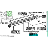 Side Door Rail sub-assy Middel Left Fits Hiace 2005-2018 TRH KDH 68304-26110