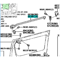 Side Door Rail sub-assy Upper LEFT For TOYOTA Hiace 2005-2018 TRH KDH 68309-26030