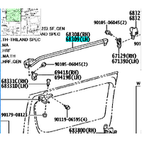Side Door Rail sub-assy Upper Left Fits Hiace 2005-2018 TRH KDH 68309-26030