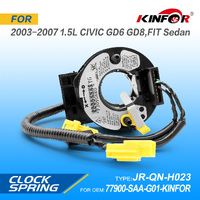 Air Bag Clock Spring Fits Honda 2003-2007 1.5L CIVIC GD6 GD8,FIT Sedan 77900-SAA-G01-KINFOR JR-QN-H023