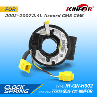 Air Bag Clock Spring Fits Honda 2003-2007 2.4L Accord CM5 CM6 77900-SDA-Y21-KINFOR JR-QN-H002