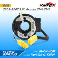 Air Bag Clock Spring Fits Honda 2003-2007 3.0L Accord CM4 CM6 77900-SDA-Y31-KINFOR JR-QN-H007