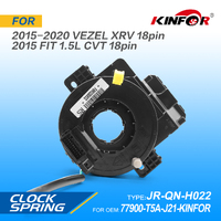 Air Bag Clock Spring Fits Honda 18pin CRV,FIT 1.5L CVT 77900-T5A-J21-KINFOR JR-QN-H022