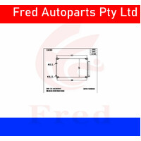 Ac Condensor Fits Corolla 2014-2018 Sedan  ZRE172.88450-02350-JD.88450-02330