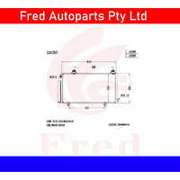 Ac Condensor For TOYOTA Echo NCP10.88450-52161-JD