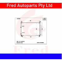 Ac Condensor For TOYOTA Kluger 2014-2020.GSU50.GSU55 88460-0E070-BJX 1612AC024