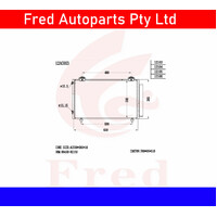 Ac Condensor For TOYOTA Corolla ZZE122.88460-12561-JD