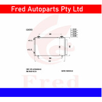 Ac Condensor Fits Corolla ZZE122.88460-12561-JD