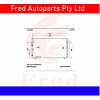 Ac Condensor For TOYOTA Tarago Estima ACR30.CLR30 88460-28550-BJX 1612AC055