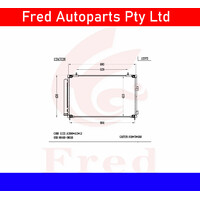 Ac Condensor Fits Rav4 2013+.ASA42.ZSA42.ALA49.ASA44. 88460-42110-BJX 1212AC026B