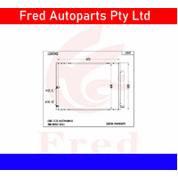 Ac Condensor Fits Lexus 2004.RX300.RX330.MCU35 88460-48050-BJX 2012AC042