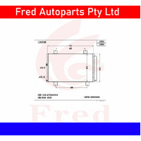 Ac Condensor Fits Kluger 2008-2014.GSU40.GSU45.ASU40 88460-48100 /48101; 12AC048A