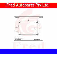 Ac Condensor For TOYOTA Alphard 2015+.GGH30.AGH30 88460-58040-BJX 1212AC029A