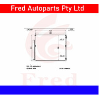 Ac Condensor For TOYOTA Prado 2003+ GRJ120. 88460-60090-BJX.Double