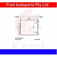 Ac Condensor Fits Prado 2003+ GRJ120. 88460-60090-BJX.Double