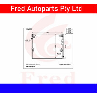 Ac Condensor Fits Land Cruiser 90 KZJ95.VZJ95.RZJ95.GX.VX 88460-60250-BJX 1612AC033