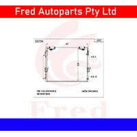 Ac Condensor Fits Land Cruiser VDJ200.GRJ200.Lexus UZJ200.88460-60410-BJX 88460-60400-BJX 12AC034