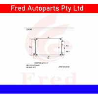 Ac Condensor Fits Lexus AGZ15.NX200T.2014+.88460-78010-BJX