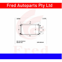 A/C Condenser for 23-25 Toyota Corolla Hybrid 1.8L L4 884A0-12110.23-25 TOYOTA PRIUS Condenser 
