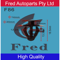 F86,Car Clips,5 units in 1 pack
