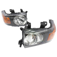 Pair LED Head Lights Fit For Toyota Landcruiser VDJ70 VDJ76 VDJ78 VDJ79 Series 2007-ON