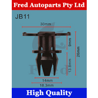 JB11,51717066226F ,5 units in 1pack,Car Clips