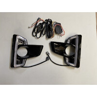 LED Aftermarket Fog Light Cover Kit For TOYOTA Hilux 4WD N80 04.2018-08.2020 SR SR5 ROGUE GUN126 KX-B-158-2-SET