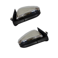 2PCS PAIR Chrome Side Mirror LEFT + RIGHT 3Pin Fits Toyota Hilux 2015-ON N80 GUN126 SR SR5 WORKMATE