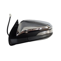 Chrome Side Mirror Assembly with Indicator Left Foldable 7Pin Fits Toyota Hilux 2015+ GUN126 RJA055-1230CL 87940-0KB71