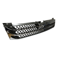 Chrome Aftermarket Grille Mesh Style Fits Toyota Hiace SLWB Commuter (Wide-Body) 2005-2009 TRH KDH TY-05HIA-W-015