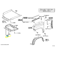 Hood Bonnet Seal For TOYOTA Prado 150 Series 2010-2023.KDJ150.GDJ150 TY-10PRD-53381-60140