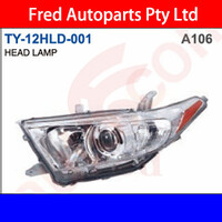 Headlight RIGHT For TOYOTA Kluger 2011-2014 GSU45 TY-12HLD-001-RH / 81130-0E120 / 81130-48A20