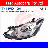 Headlight Left Fits Yaris 2014 Sedan NCP  TY-14VIO-001-LH  81170-0D540