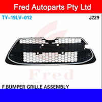 Front Bumper Grille Without Fog Light Holes Fits Corolla 2019.Sedan TY-19CRL-19LV-012 HYBBL 