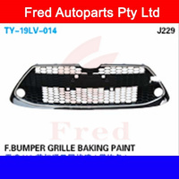 Front Bumper Grille+Moulding With Fog Light Holes Fits Corolla 2019.Sedan TY-19CRL-19LV-014 HYBBL 