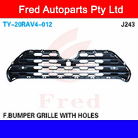 Front Bumper Grille Upper WITH CAMERA HOLE Fits Toyota RAV4 50 Series 2019~Onwards TY-20RAV-012 HYBBL 