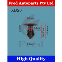 XD20,86434-4A000F,5 units in 1 pack,Car Clips
